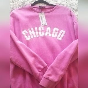 Boohoo Chicago Oversized Sweatshirt